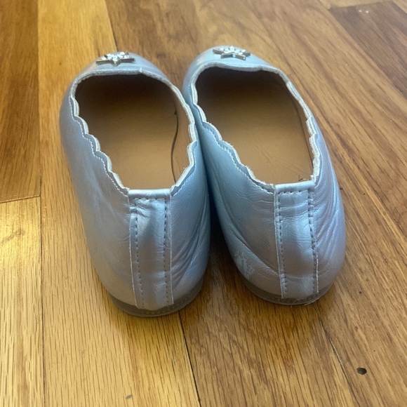 Krazy Kicks Girl’s Silver Ballet Flats With Star Size 11 - Picture 4 of 7